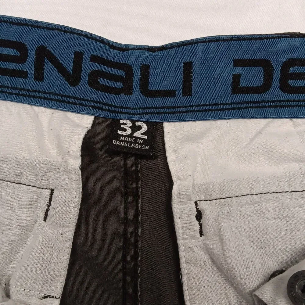 Denali Mens Size 32 Charcoal Gray Outdoor Cargo Shorts Stretch Hiking